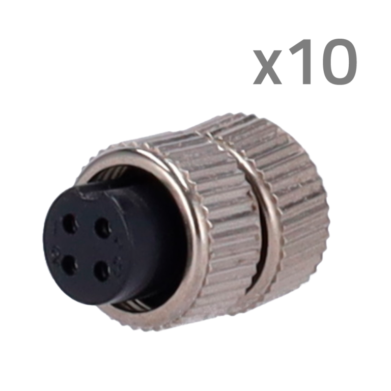 Konektor M12 ženski za lemljenje CONM12-FEMALE-SOLDER