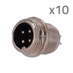 Konektor M12 muški za lemljenje CONM12-MALE-SOLDER