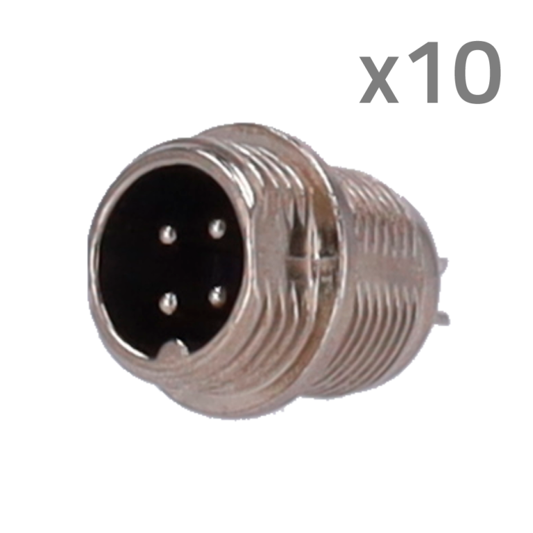Konektor M12 muški za lemljenje CONM12-MALE-SOLDER