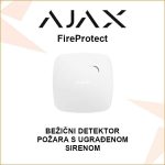 AJAX FireProtect BEŽIČNI DETEKTOR POŽARA I DIMA S UGRAĐENOM SIRENOM