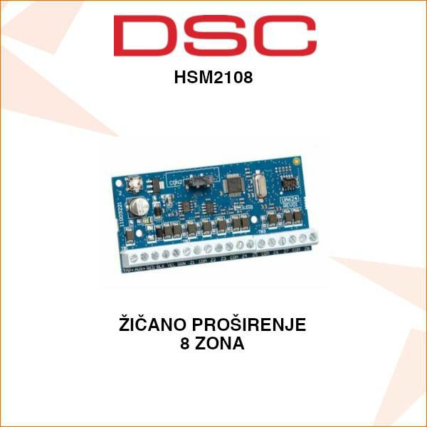 dsc-zicano-prosirenje-8-zona-hsm2108-hsm2018_1 DSC ŽIČANO PROŠIRENJE 8 ZONA HSM2108 - Slika 1