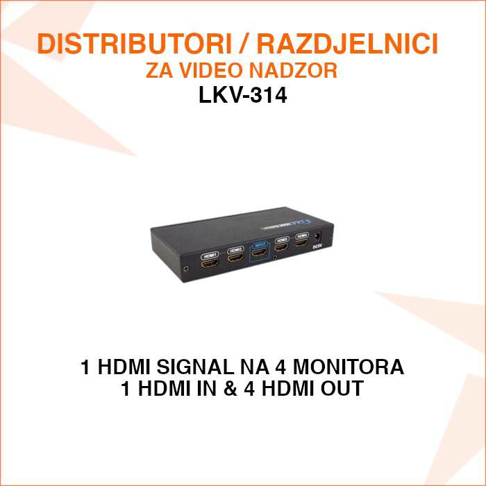 hdmi-razdjelnik-1na4-lkv-314-hdmi4_98 HDMI RAZDJELNIK 1NA4 - LKV-314 - Slika 1