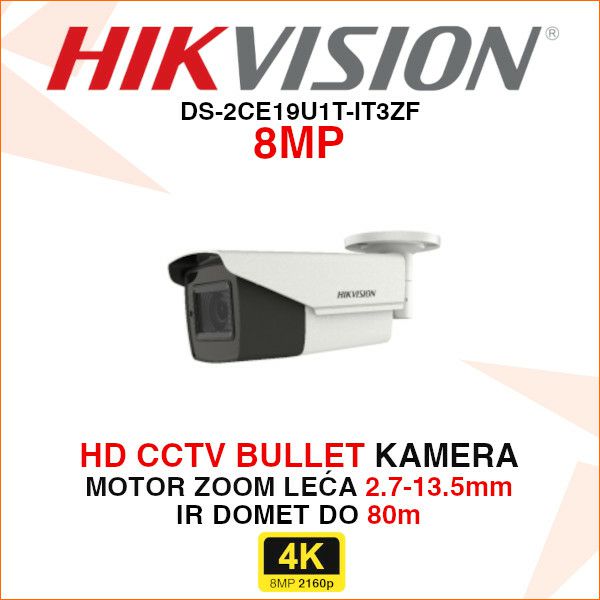 hikvision-4k-bullet-kamera-ds-2ce19u1t-i-ds-2ce19u1t-it3zf_2 HIKVISION CCTV 4K BULLET MOTOR ZOOM KAMERA DS-2CE19U1T-IT3ZF - Slika 1