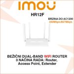 IMOU HR12F BEŽIČNI DUAL-BAND AC1200 WIFI ROUTER ILI POJAČIVAČ SIGNALA
