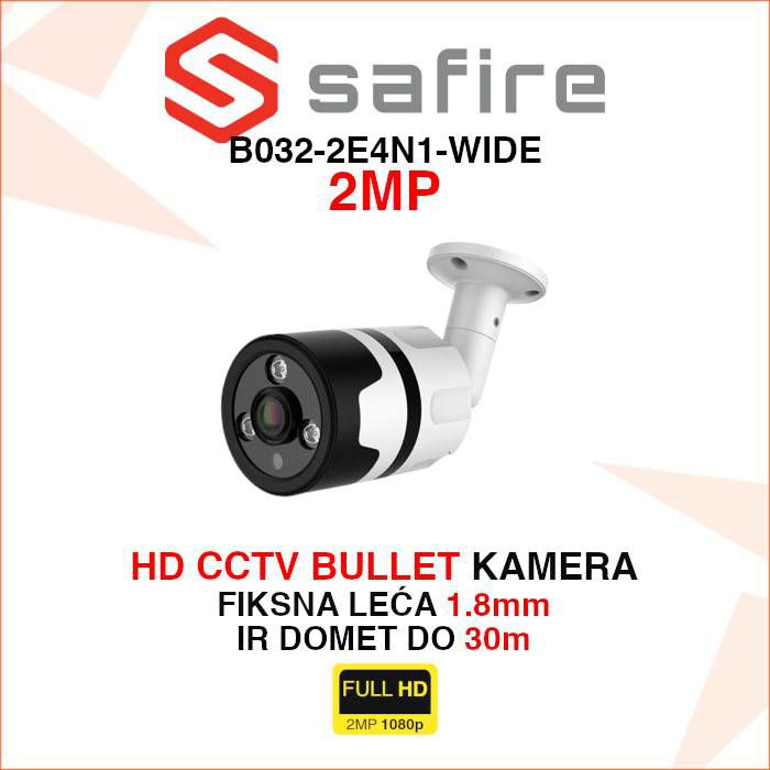 safire-2mp-bullet-kamera-sa-super-sirokim-kutem-b032-2e4n1-w-b032-2e4n1-wide_8361 SAFIRE 2MP BULLET KAMERA SA SUPER ŠIROKIM KUTEM B032-2E4N1-WIDE - Slika 1