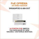 VANJSKI 24 PORTNI POE SWITCH SW2624POE-G-300-OUT
