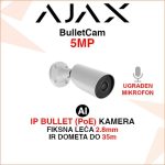 AJAX BulletCam 5MP IP POE BULLET AI KAMERA SA FIKSNOM LEĆOM