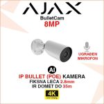 AJAX BulletCam 8MP IP POE BULLET AI KAMERA SA FIKSNOM LEĆOM