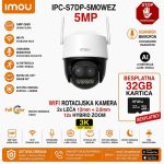 IPC-S7DP-5M0WEZ IMOU CRUISER Z WIFI 3K ROTACIJSKA AI KAMERA S 2 LEĆE